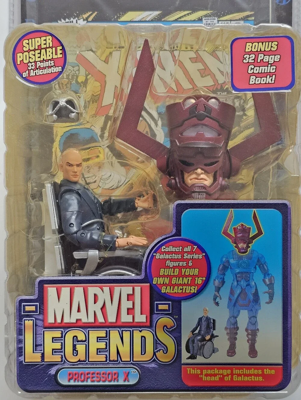 Marvel Legends Professor X Galactus Series Toy Biz Action Figure 2005 NIB